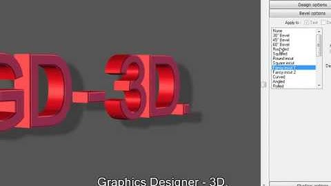 How to make 3 dimensional text using Xara 3D.