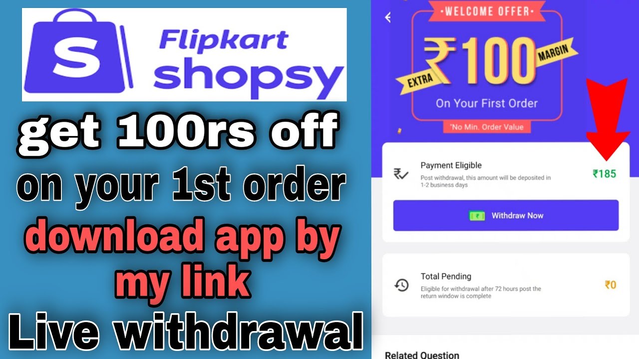 shopsy withdrawal ! how to withdraw earning from Flipkart shopsy app
