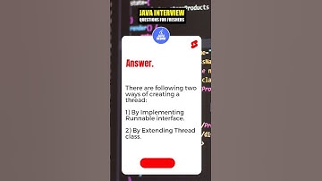 How can we create a thread in java? #shorts #shortvideo #viral #java