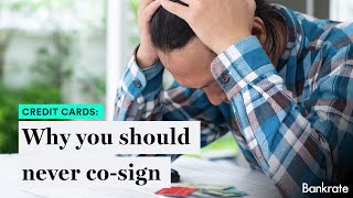 Why You Should NEVER Co-sign!