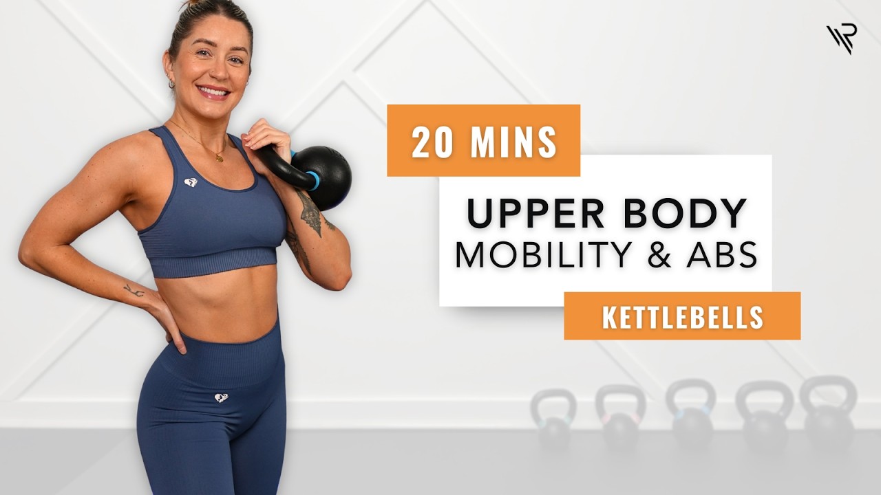20 Min Upper Body, Mobility & Abs Kettlebell (Improve Posture)