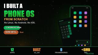 TrustOS Mobile — Full Interactive Phone UI Running on a Custom Rust Kernel (Bare Metal OS)