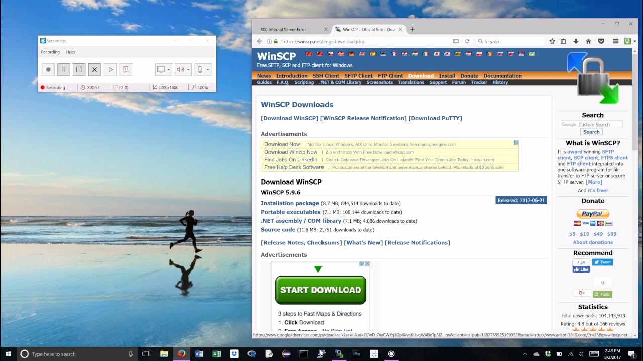 Changing Python Script to an Executable via WinSCP Windows10 - YouTube