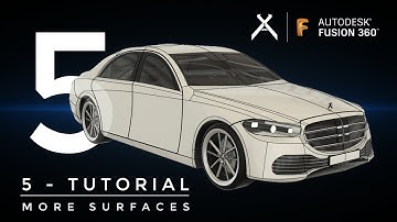 How to Model a Car in Fusion 360 | Tutorial 5 - Basic Surface | Step-by-Step (4K) #Fusion360