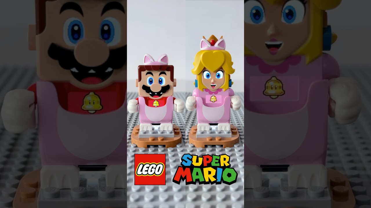 Cat Peach Vs Cat Mario 