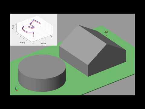 Simulation of a quadrotor transporting a cable-suspended payload