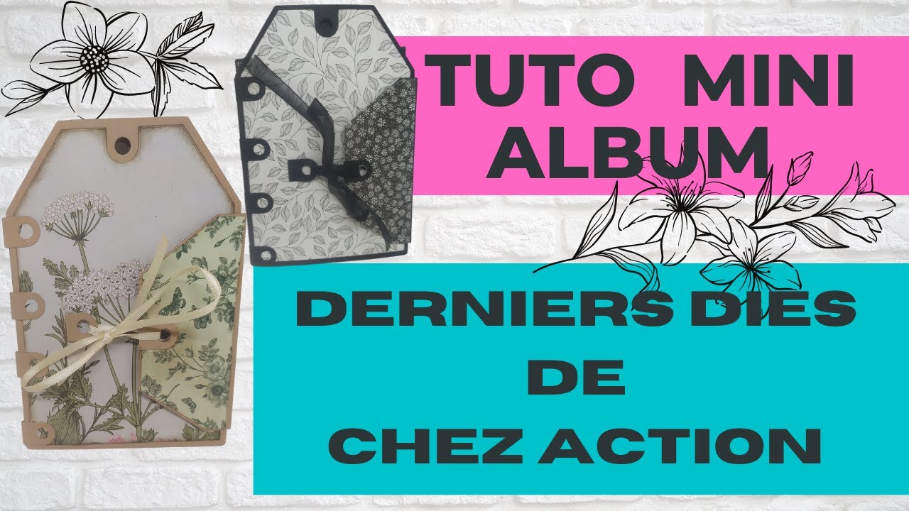 tuto  mini Album facile 100% Action/ sans mesure avec le dernier Die de chez Action