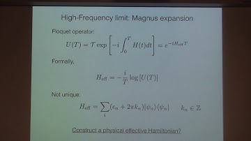 Dmitry Abanin,  University of Geneva -Lecture II - March 13, 2019