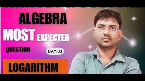 Most Expected Question Logarithm for NIMCET - CUET -(scqp-09)/#nimcet /#varanasi /#cuetpg