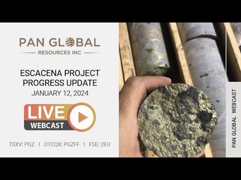 Pan Global Webcast: Escacena Project Progress Update - YouTube