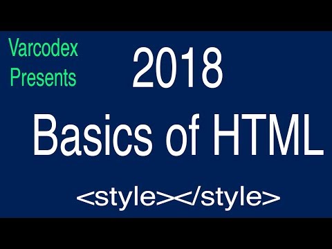 Tutorial 6 | Inline style setting using style attribute | style attribute | HTML Basics