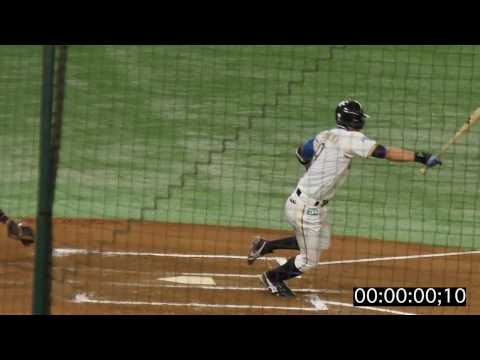 北海道日本ハムファイターズ 中島卓也 一塁到達タイム