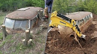 КАПСУЛА ВРЕМЕНИ,ОБНАРУЖИЛИ В ЛЕСУ НО КАК ОТКОПАТЬ СТАРОЕ АВТО.