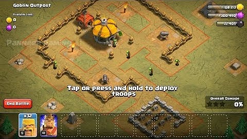 Clash of Clans - Level 3 - Goblin Outpost - Single Player Campaign Walk-through