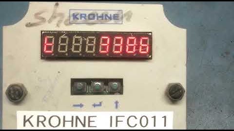 krohne Marshall IFC011 Flow Meter Repair Service