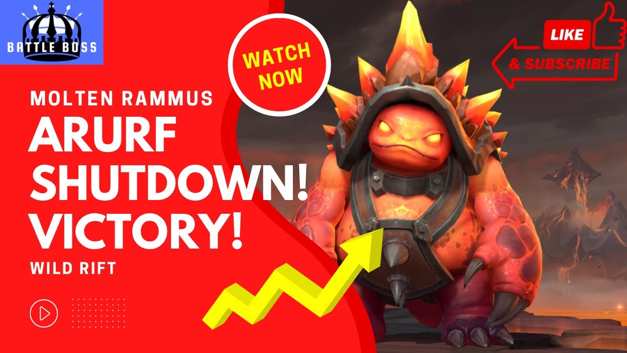 Wild Rift Arurf Wild Rift | ARURF | Molten Rammus | SHUTDOWN | Victory - YouTube