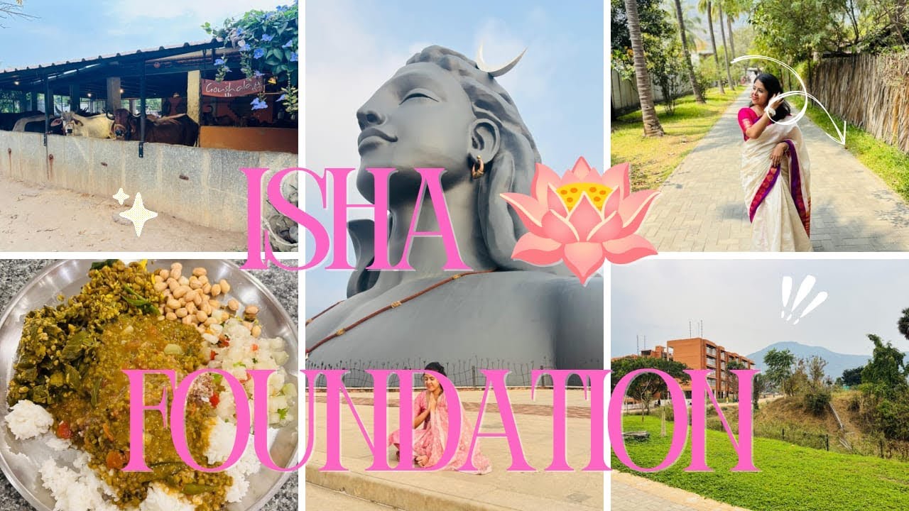 Living at ISHA YOGA for 3 days🌴🪷✨| ADIYOGI COIMBATORE | Ashram Stay, Yoga, Isha food| Dhyanalinga