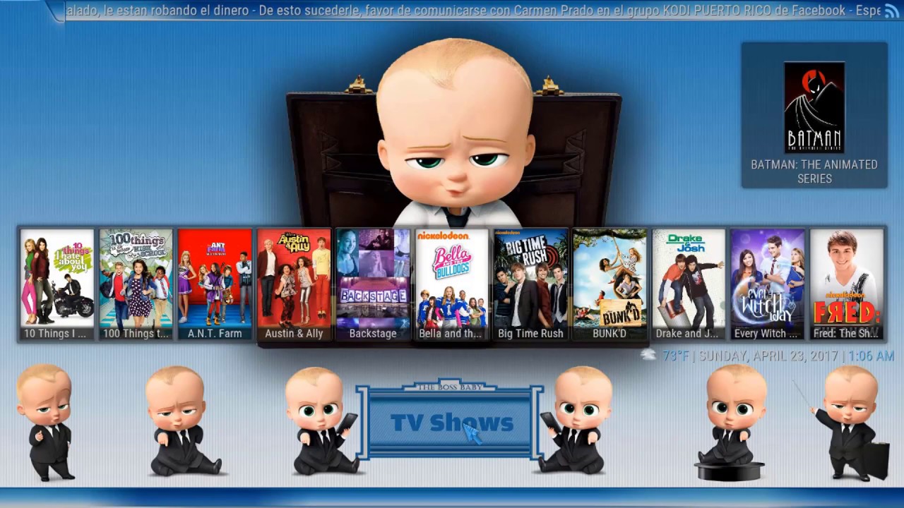 The Boss Baby Build para Kodi Krypton 17.3