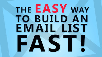 The EASY Way to Build an Email List Fast!