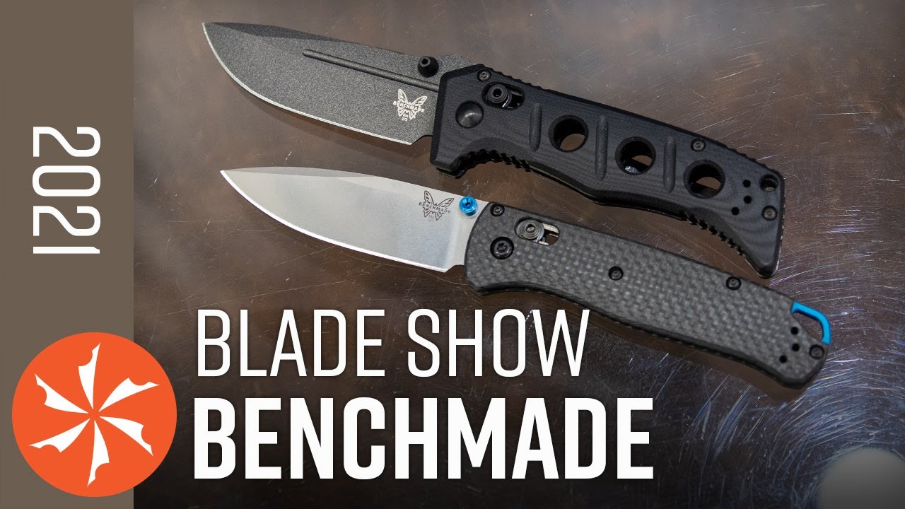 New Benchmade Knives at Blade Show 2021 - KnifeCenter.com - YouTube