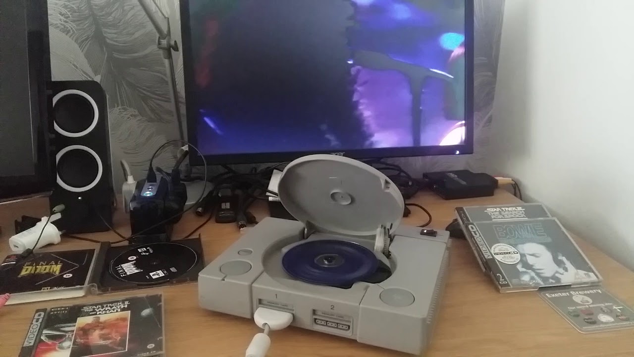 Sony playstation 1 ps1 playing vcd video YouTube
