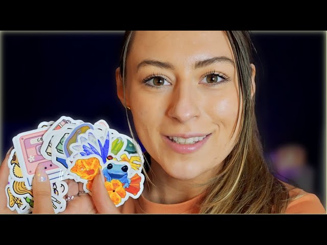 ASMR Ramble and Chat Stickers!! | Peal,  Stick and Tapping