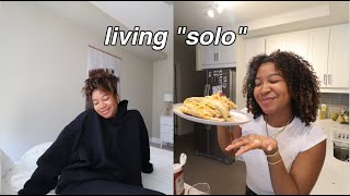 living &quot;solo&quot; + waxing my armpits &amp; cooking!