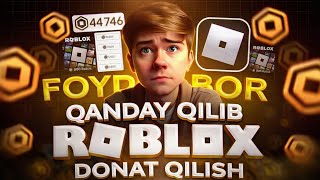 QANDAY QILIB ROBLOXDA DONATE QILISH! ROBLOX UZBEK TILIDA ROBUX TEKIN PLS DONATE UZB Roblox uzbek til