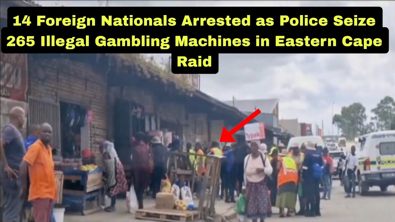 14 Foreign Nationals Arrested as Police Seize 265 Illegal Gambling Machines in Eastern Cape Raid