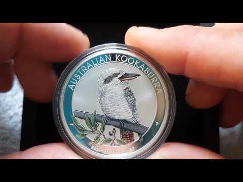 2021 Berlin World Coin Fair $1 Colour Kookaburra