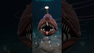 Terrifying Deep Sea Monster Attack 😱#DeepSeaMonster #Anglerfish #OceanHorror #ScaryOcean #wildlife