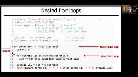Lesson 4, Part 2: Advanced for loops