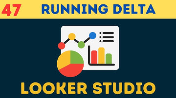 Calculate Running Delta in Looker Studio
