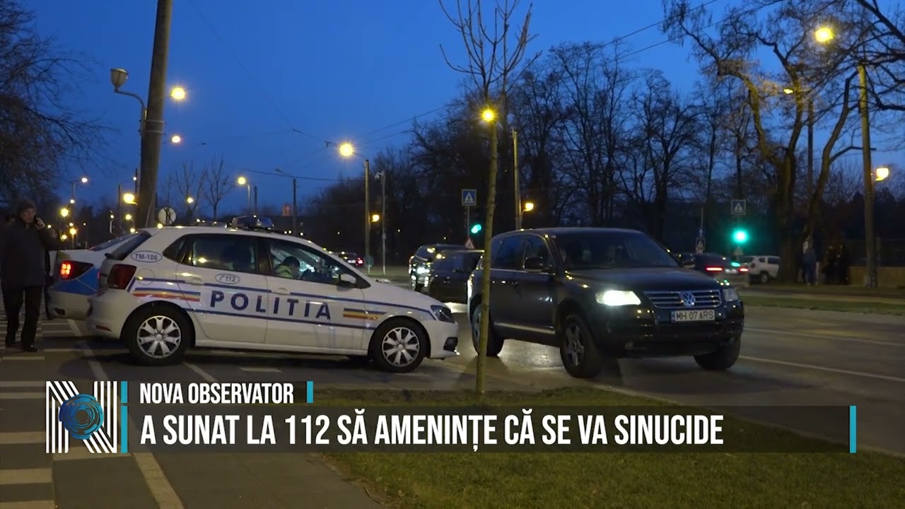 A SUNAT LA 112 SĂ AMENINȚE CĂ SE VA SINUCIDE