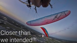 INTENSE Paramotor Aerobatics with Smoke Bombs!