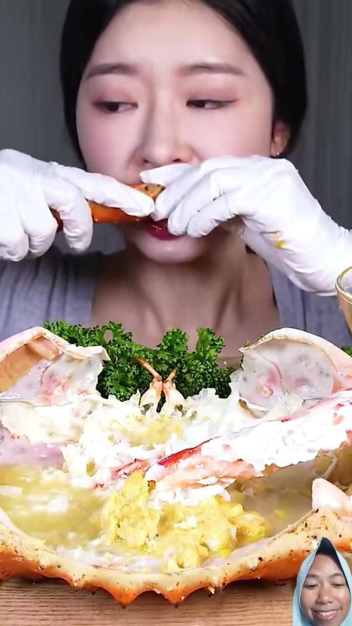 King Crab ASMR #meeresfrüchte #คิงแครบ #sashimi #mukbang #fruttidimare ...