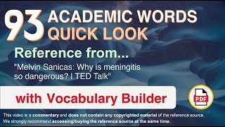 93 Academic Words Quick Look Ref from 