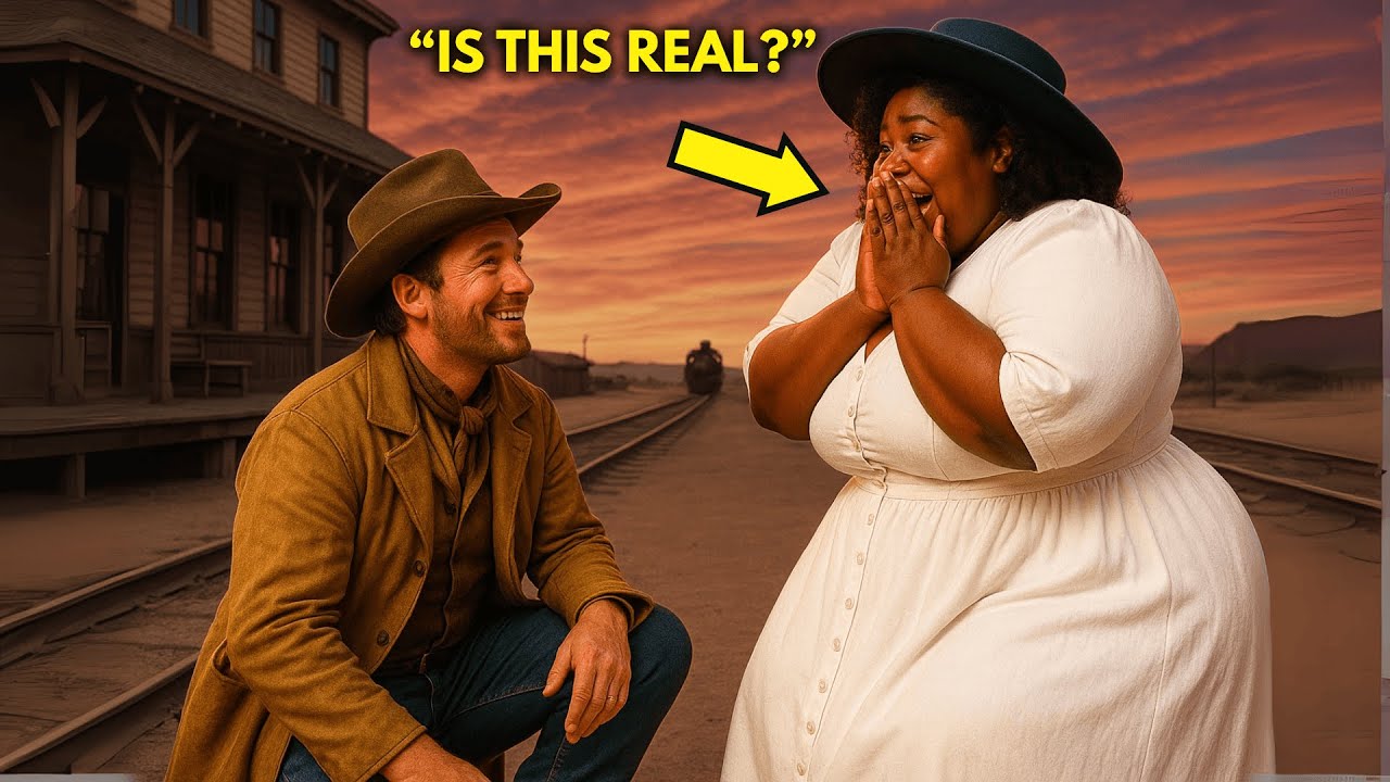 The Lonely Cowboy Spotted an Obese Black Mail-Order Bride Left at the Train Station—But by Sunset...