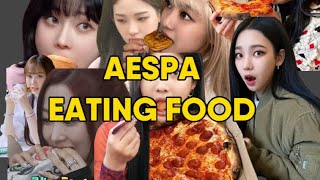 AESPA MUKBANG (EATING MOMENTS) FOR 6 MINUTES 🍔🥗🍜