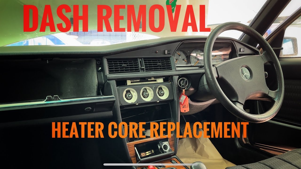 Mercedes 190E Heater Core Replacement YouTube