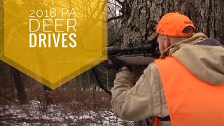 INCREDIBLE Day of Deer DRIVING! (Double HEART Shots!)-PA Gun Hunting 2018!