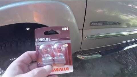 How to change a daytime running light bulb on a 2004 GMC sierra 2500