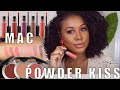 Trying The MAC Powder Kiss Collection Eyeshadows and Liquid Lipsticks | SWATCHES