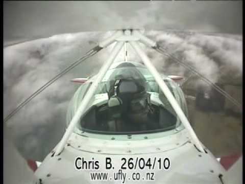 Chris flying the Pitts Special stunt plane in New Zealand with www.ufly.co.nz