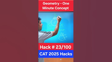 Geometry for CAT exam 2025 #cat2025 #shorts #catexam #catmba
