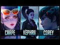Kephrii vs Carpe vs Corey - Gods of Widowmaker 😱 | Overwatch Moments
