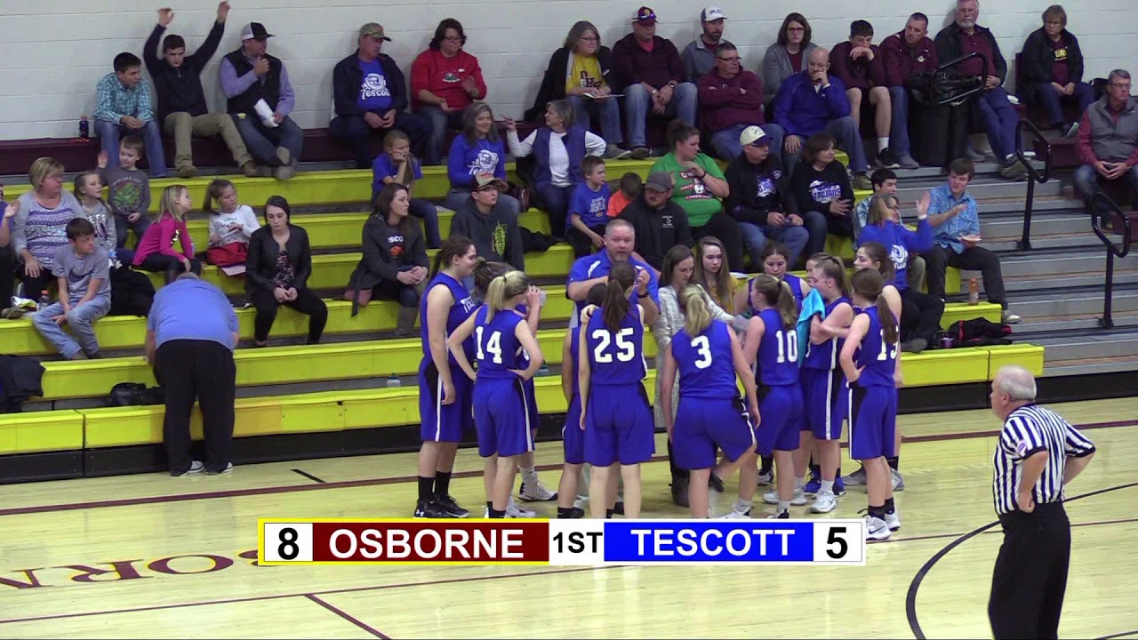 Girls High School Basketball Osborne vs Tescott 2018 YouTube