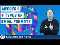📨 Easy Emails Like A Boss - AWeber’s 4 Types Of Email Formats 📩