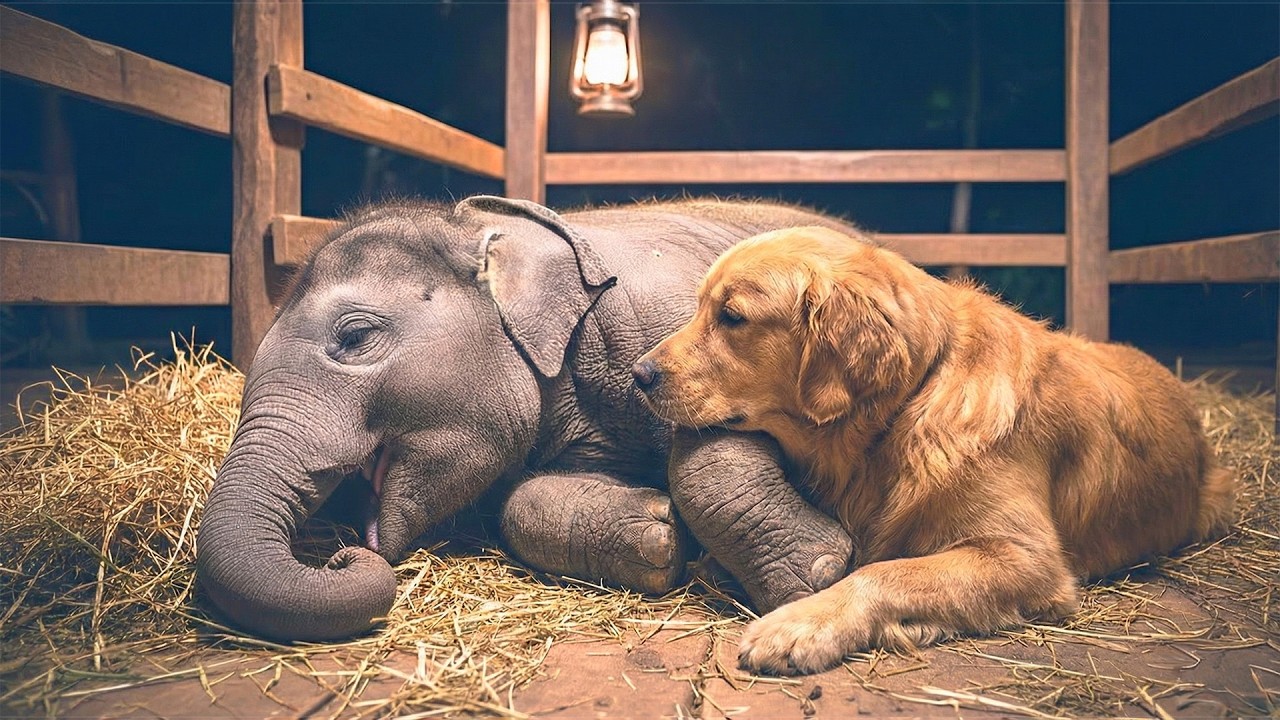 Blind Baby Elephant Was Ready to Give Up—What This Dog Did Next? Animal Rescue Stories #01