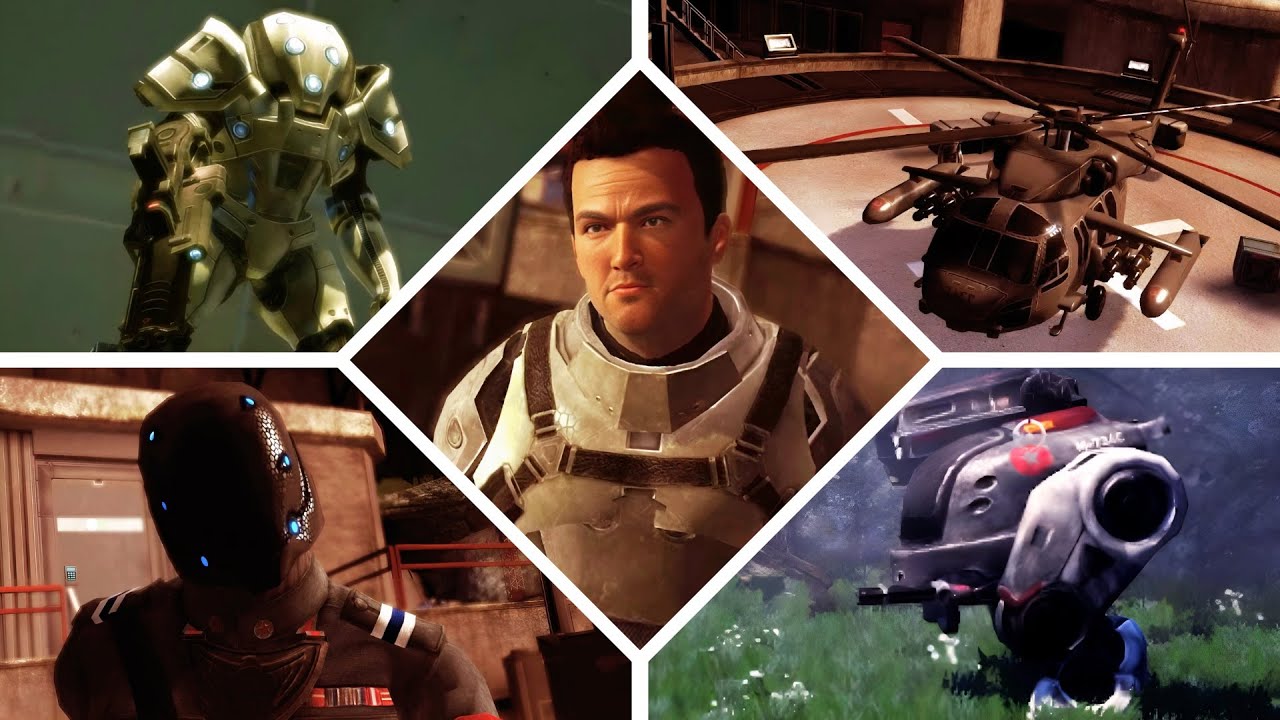 Shadow Complex Remastered - All Bosses + True Ending